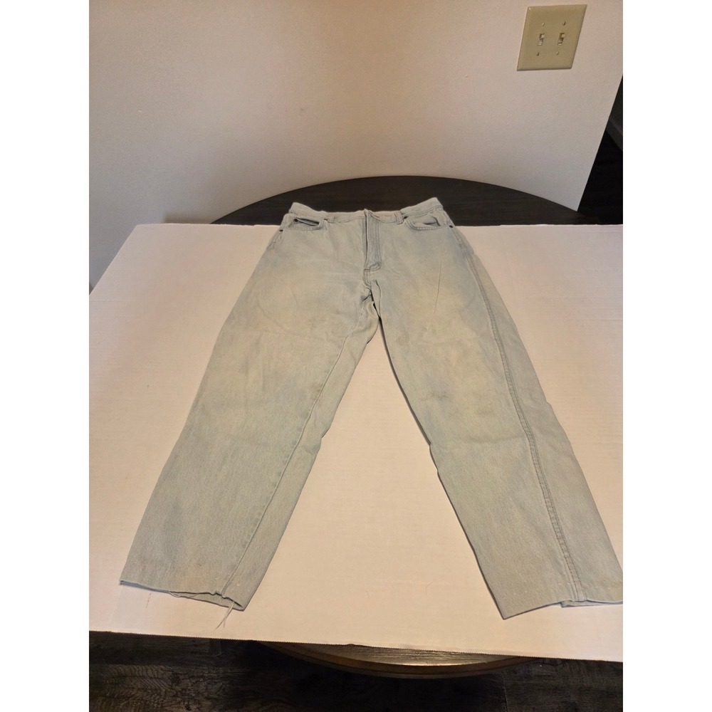 Congo Jeans Vintage Light Wash High Waisted Straight Leg Denim Pants 30x26